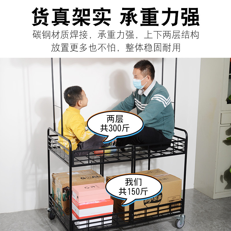 摆摊货推车带雨棚可折叠移动地摊促销花车小架