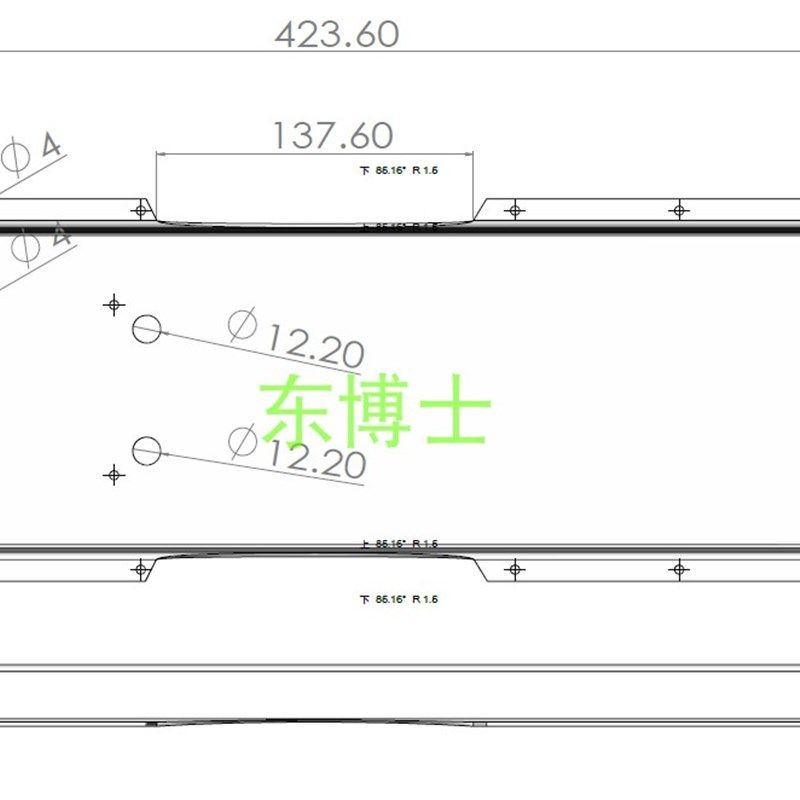 【东池士】10S3P盒池盒电动滑板电博电超薄金属电池盒