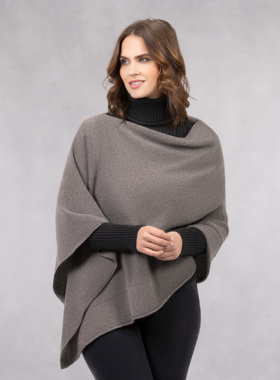 GIESSWEIN美利奴羊毛斗篷披肩秋冬轻便保暖神器可当午休盖毯