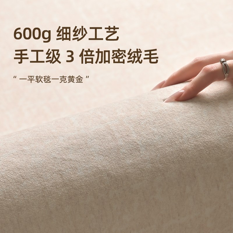 地毯客厅奶古中油风2025新款免洗可擦防水垫室地卧沙发茶几高级感