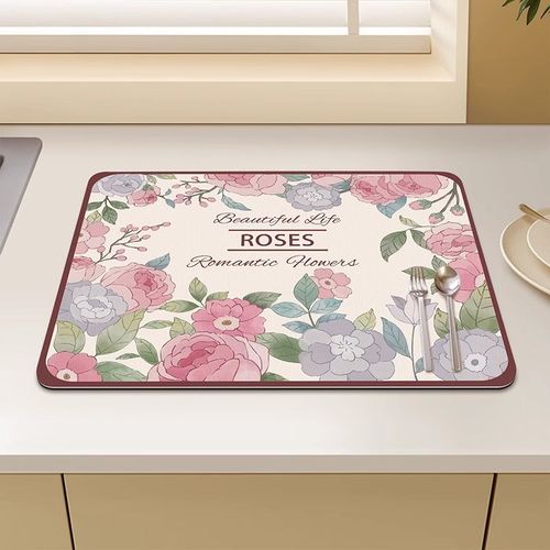 意大利沥水垫茶水杯垫硅藻泥吸水垫台面碗碟防水垫咖啡机桌垫