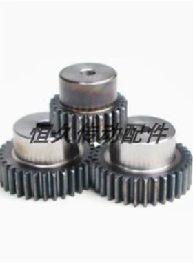 正齿轮1.5模44齿 1.5M44T 齿厚15电机凸台齿轮齿条精加工内孔台阶