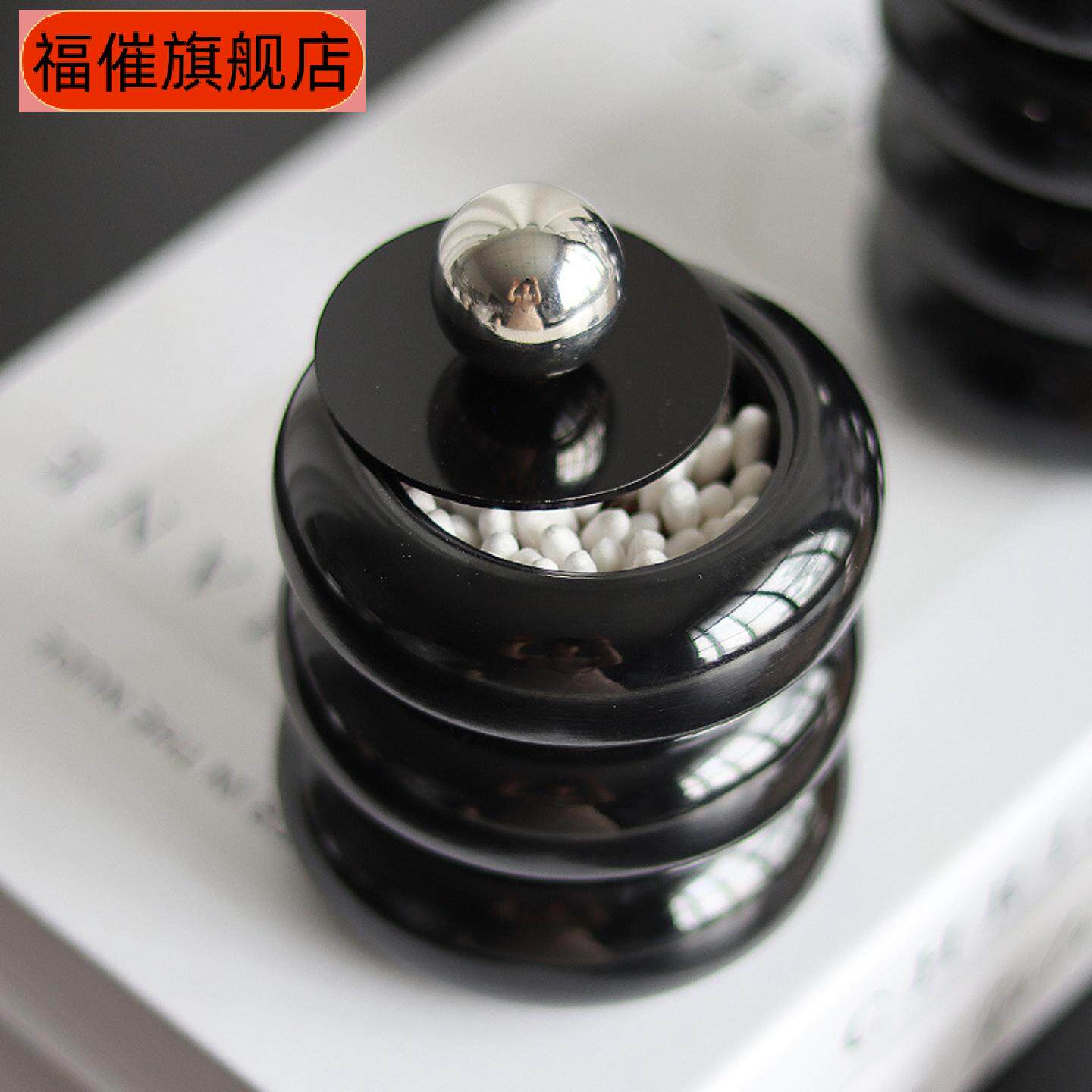 北盖密胺棉签化妆棉防尘收纳盒