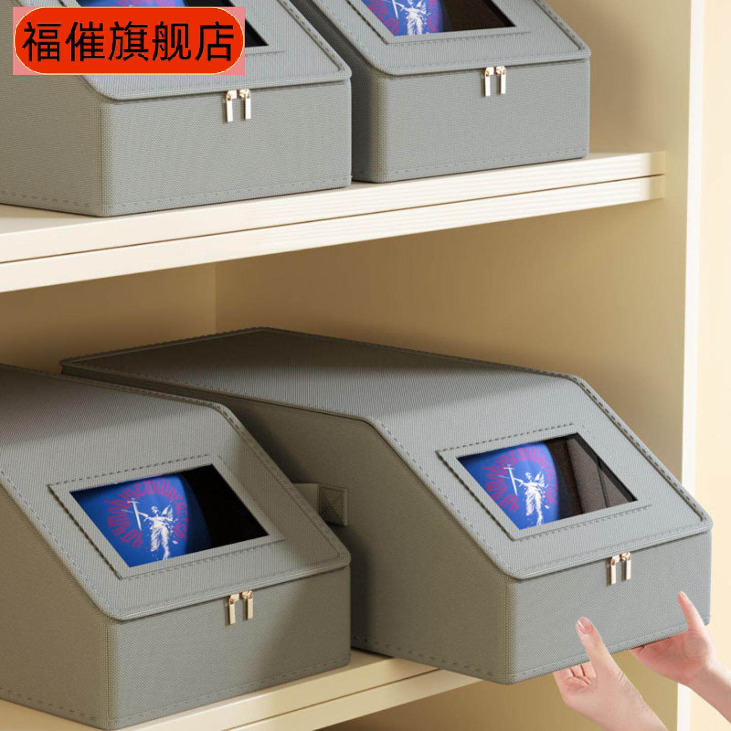 新款牛津布拉链帽子防尘收纳盒|