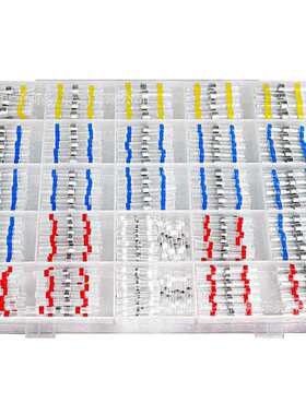 340PCS盒装焊接密封线连接器热缩线防水焊接连接器套件绝缘端子