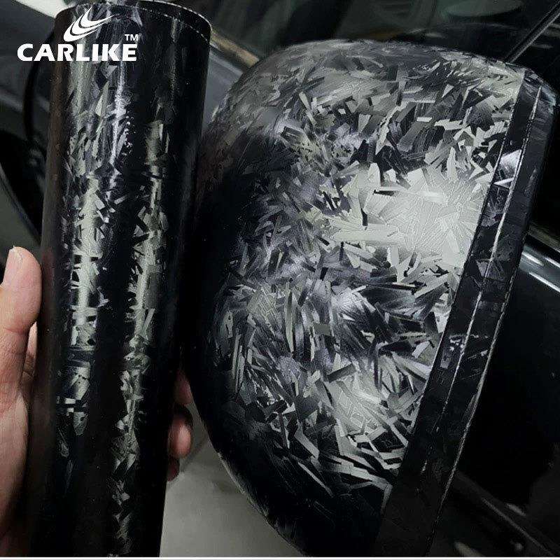 卡莱克消光花碳碳纤维改色膜3D锻造碳纤维车身贴膜内饰装饰贴纸