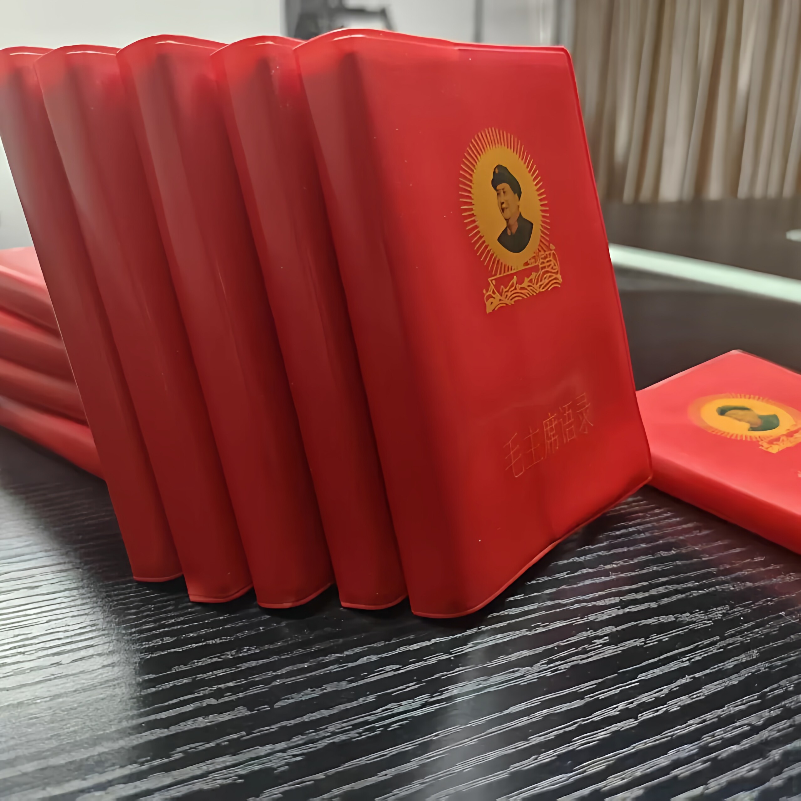 毛选语录老式66年中英文毛主席诗词小红书毛泽东语录书红宝书老版