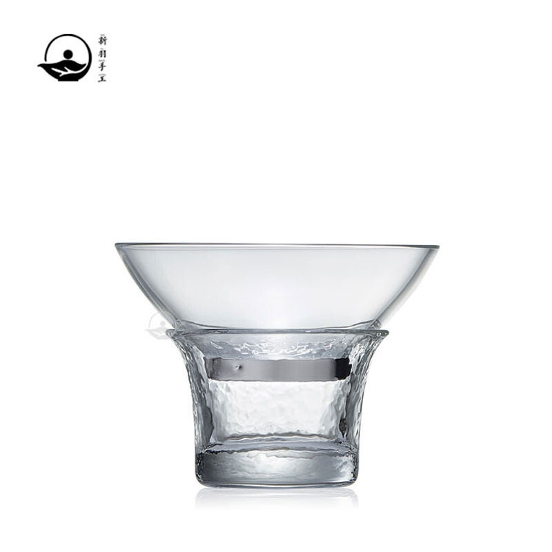 新羽手工玻璃 耐热大号玻璃茶漏 过滤网 茶滤茶叶过滤器 茶器茶具