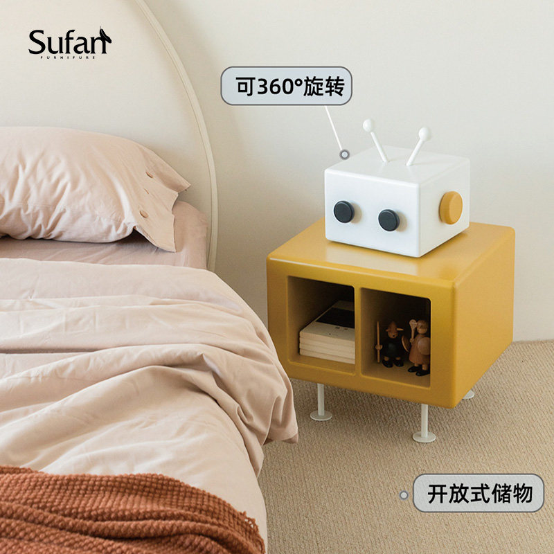 复新品机器房床头柜/儿童人/古小柜子沙发边几阅读书柜设计师