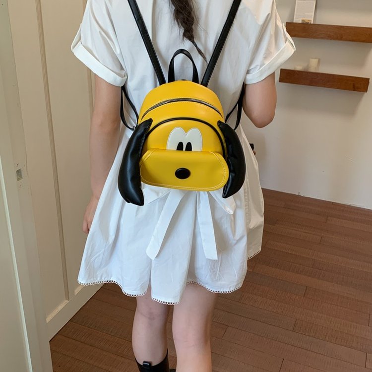 2026夏季新款均码PU黄黑色2026年夏季拉链
