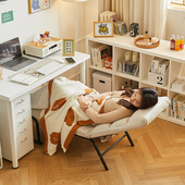 躺椅折叠午休家用休闲办公午睡两用椅办公室单人床可躺可坐沙发椅