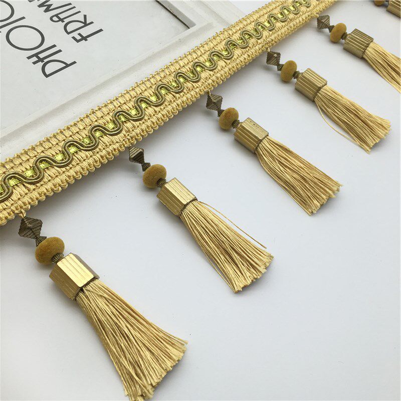 高档欧式窗帘吊穗花边辅料配件帘头装饰流苏侧边穗子沙发辅料