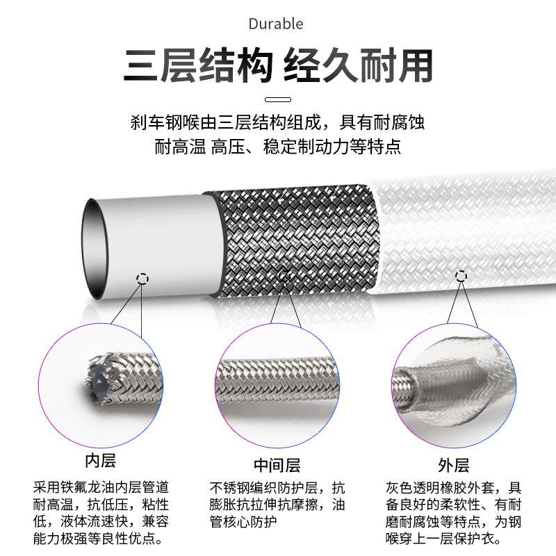 圣酷福新蒙迪欧致胜 翼博 翼虎改装卡钳刹车油管钢喉