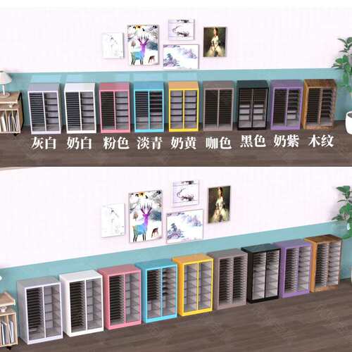 美甲店甲油胶罐装胶带隔板平底收纳柜A4文件柜抽屉式烘焙模具分类