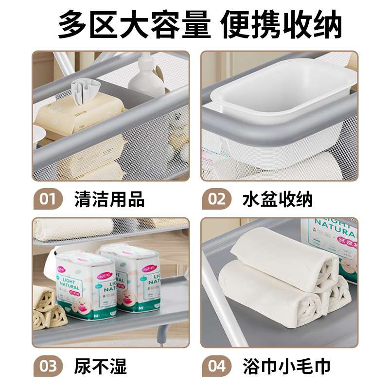 【一件代发】尿布台婴儿护理台便携式多功能可折叠洗浴宝宝抚触台