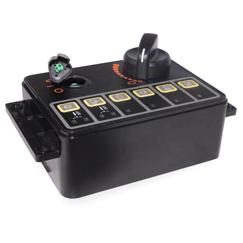 适用R225-7大灯雨刮油门旋钮控制器开关总成挖机配件21N8-20500