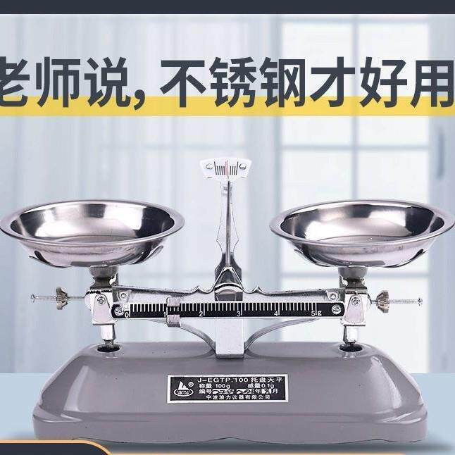 天平秤教具小学二年级起初中物理托盘家用实验室超高精度