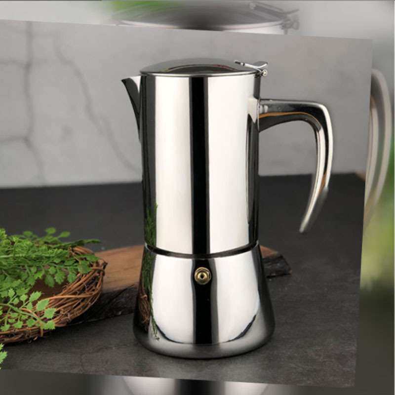 不锈钢意大利摩卡壶煮咖啡壶电磁炉加热欧式浓缩法式coffee pot