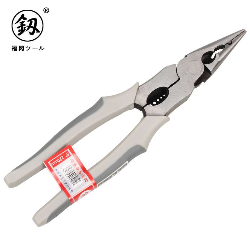 供应釼牌福冈工具 多功能尖嘴钳省力尖咀钳工业级特种尖口钳子8寸