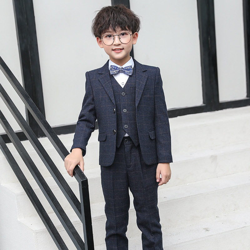 2026新款儿童西装套装花童外套小男孩钢琴礼服小孩演出韩版宝宝男