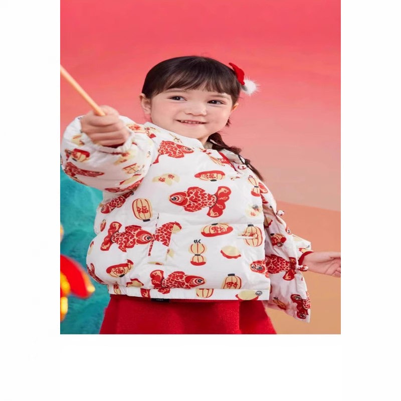 2025新款宝宝儿童羽绒服冬装男童女童外套新中式拜年服潮中国
