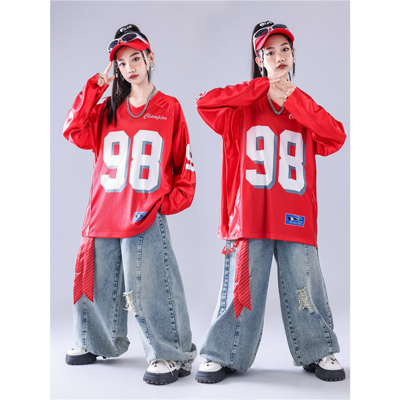 2026新款街舞儿童潮服男童架子鼓演出服少儿服装hiphop童装