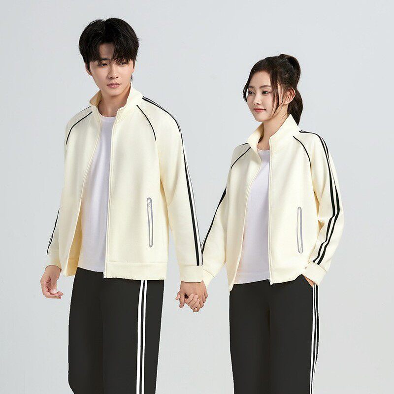 2026新款春秋休闲运动套装男女情侣装跑步广场舞运动服棉质学