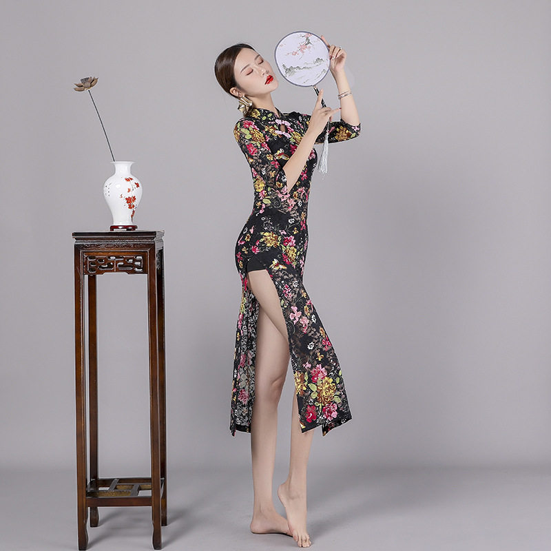 2026新款葆光鸿华古典舞服装女显瘦开叉旗袍中国舞练功服民族