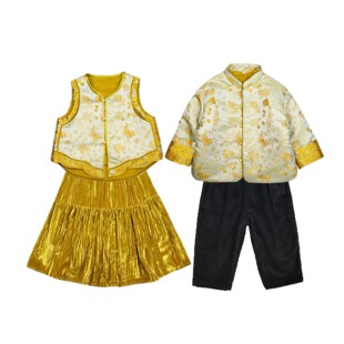 2025新款2026秋冬新品锦鲤儿童唐装兄妹装新中式女童汉服