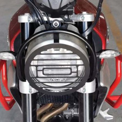 凯越500f加装大灯保险杠500f大灯护杠保护摩托车改装配件不锈钢