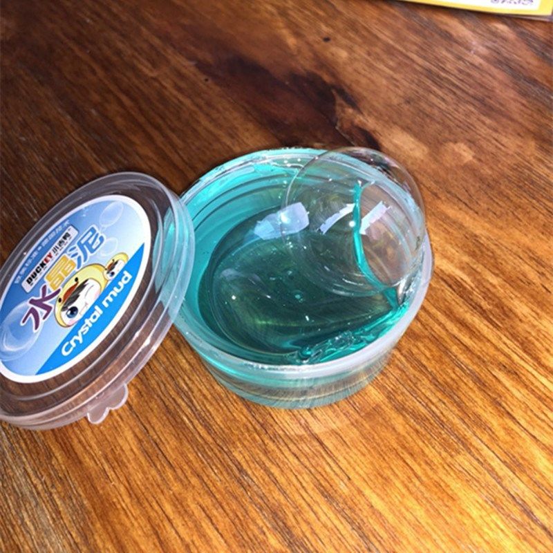 包邮小吉鸭9941水晶泥12色儿童透明鼻涕橡皮泥24色粘土可吹泡泡