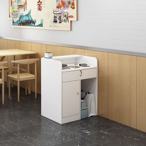 餐饮店收银台柜台简约小前台小型店铺接待台简易收银柜吧台桌