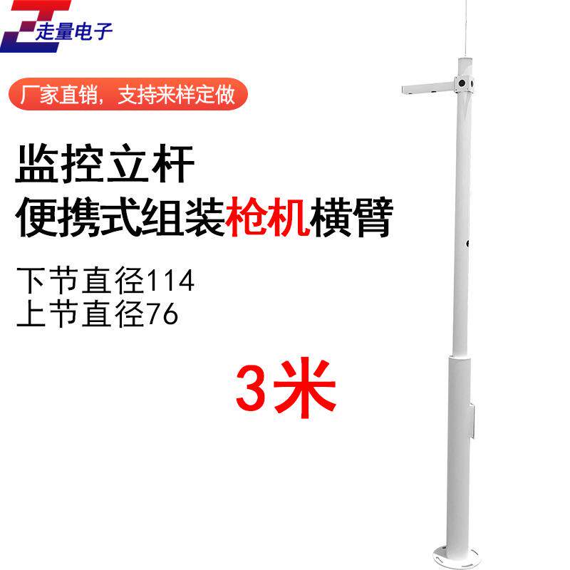 监控立杆2米2.5米3米3.5米4米5米6米小区不锈钢立柱道路八角杆