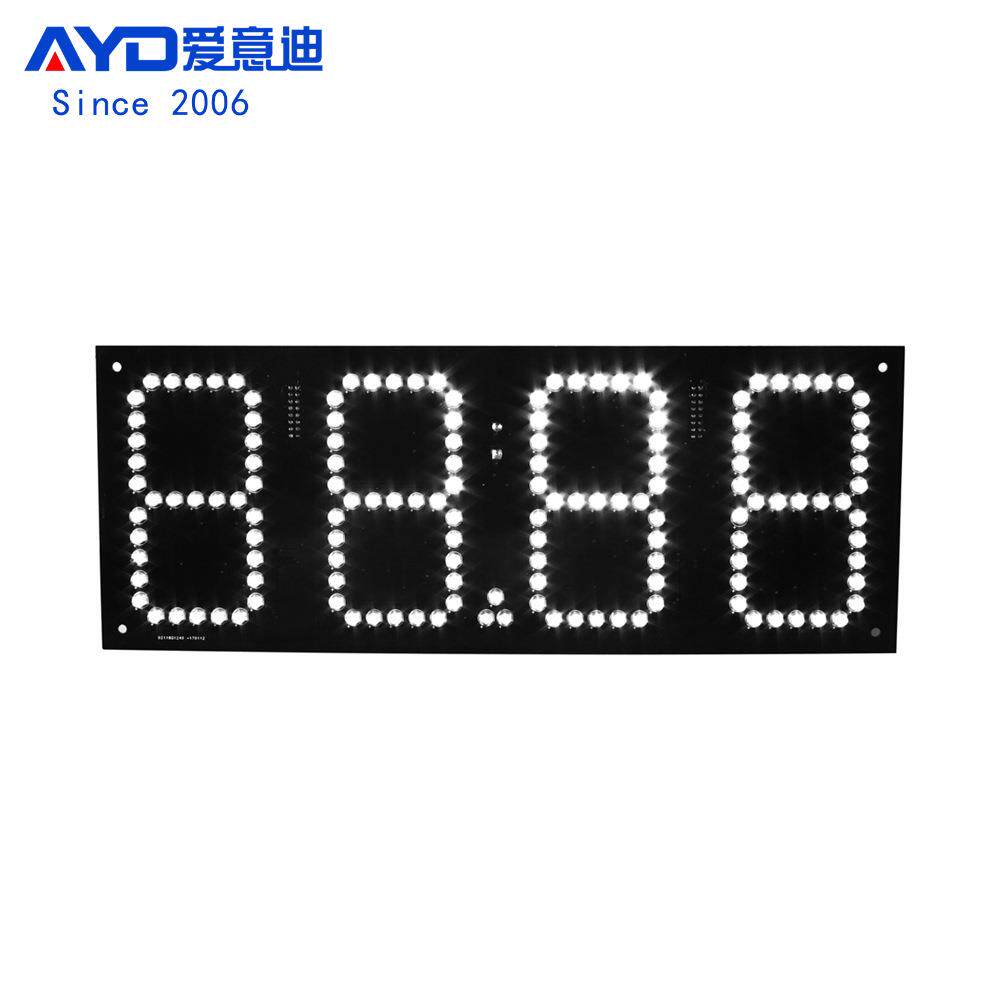 高亮LED数字显示屏LED油价屏 4寸白色88.88 LED数字板115x300mm