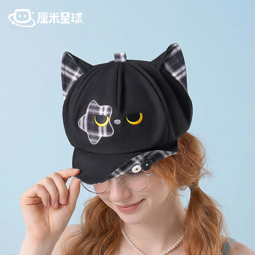 可爱猫咪棒球帽显脸小百搭