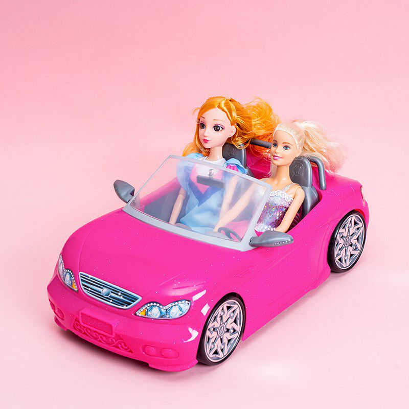 娃娃粉色敞篷汽车套装公主跑车仿真配件女孩过家家娃娃玩具车,玩具/童车/益智/积木/模型,娃娃/配件/着替,淘宝优惠券,粉丝福利购,淘宝优惠卷