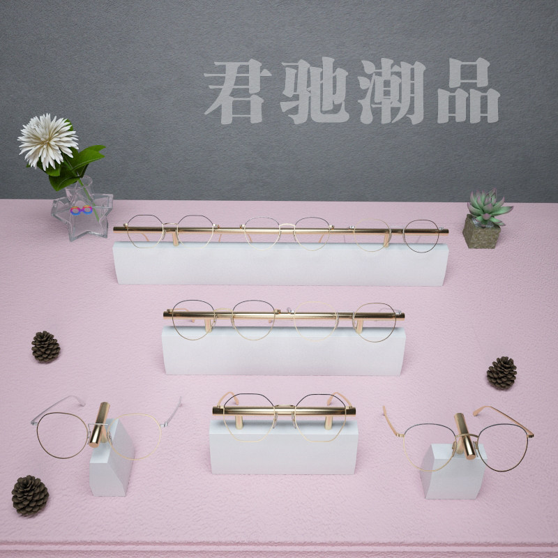 君驰潮品眼镜店橱窗柜台陈列展示架太阳镜墨镜展示道具