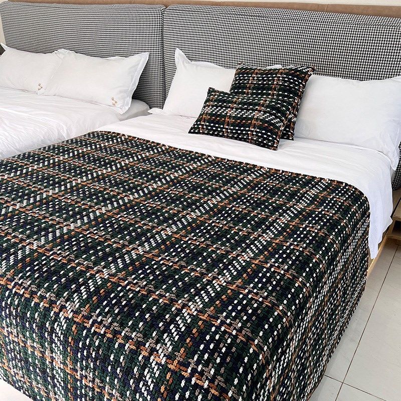 氛围感床毯床盖巾沙发毯搭毯床尾毯空调毯民宿酒店高级感床旗盖布,床上用品,床盖,淘宝优惠券,粉丝福利购,淘宝优惠卷