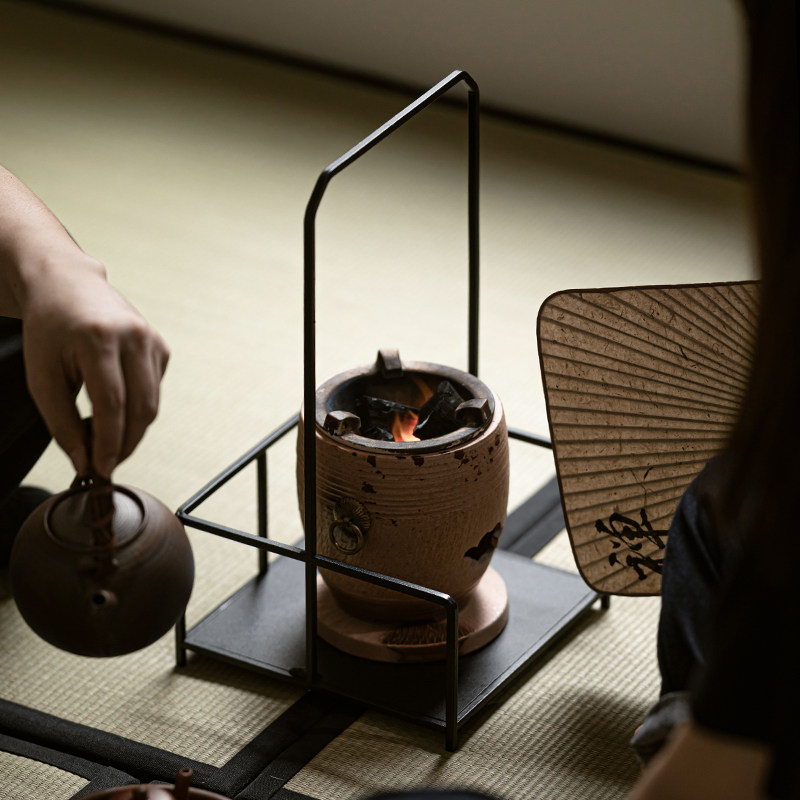 铁艺凉炉架 花架 手工铸铁茶道配件 炭炉电陶炉防烫隔热垫