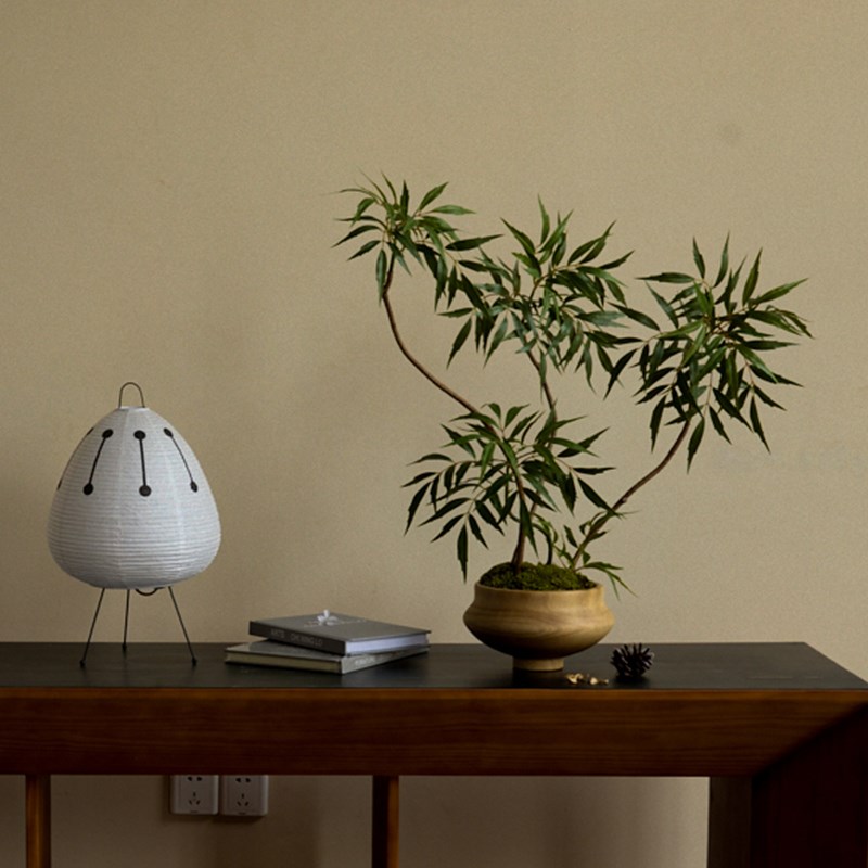 仿真高大功劳花艺仿真花假植室内桌面假绿植摆件十级仿生假花物