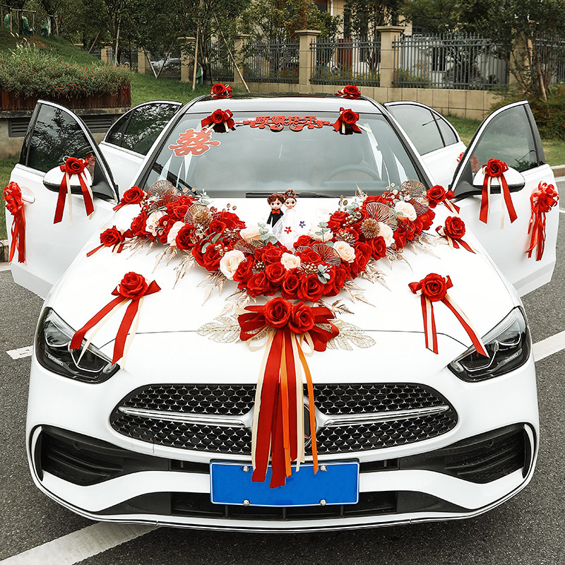 婚车装饰车头花布置结婚主车副车婚礼高级拉花创意花车车队一套装,节庆用品/礼品,拉花,淘宝优惠券,粉丝福利购,淘宝优惠卷