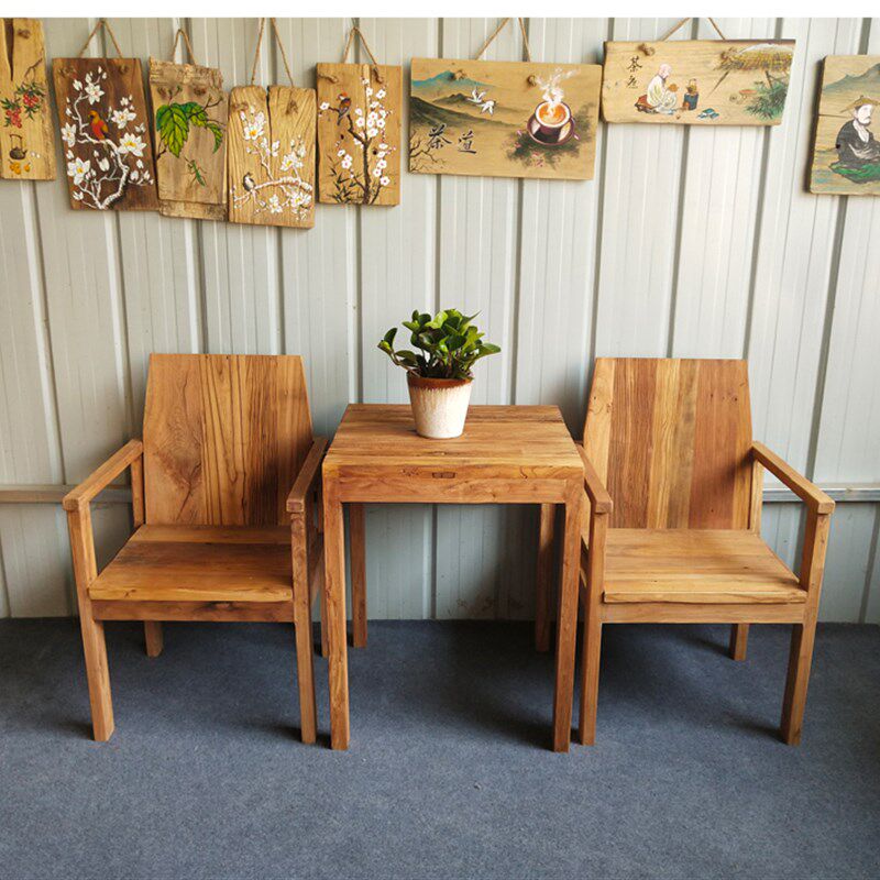 漫咖啡个性奶茶店厅甜品店西餐厅loft实木老榆木桌椅复古餐厅家具,住宅家具,餐桌+餐椅,淘宝优惠券,粉丝福利购,淘宝优惠卷