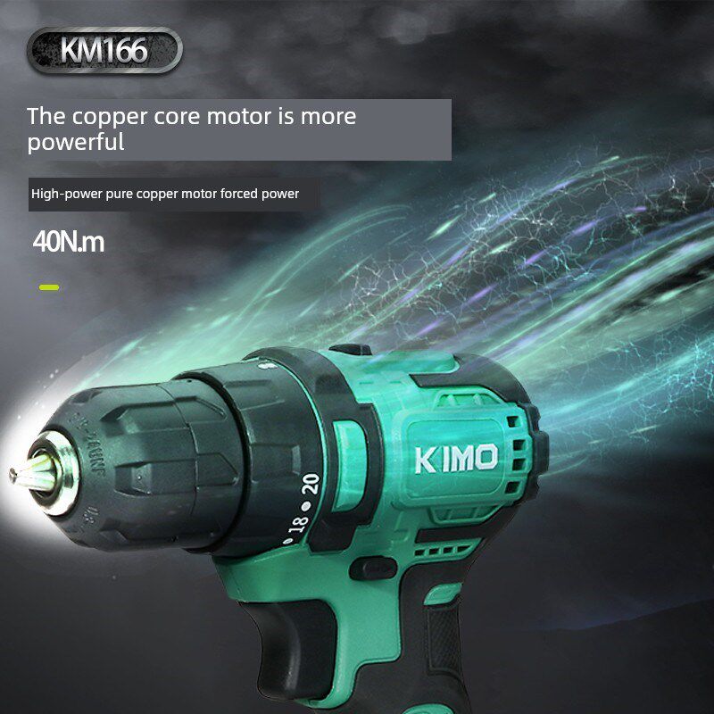 奇摩20V高能锂电池Km166手钻无刷冲击钻配件电池充电器