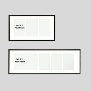 7寸相框金属创意5联三联多孔框冲洗照片做成宫格组合画框挂墙定制