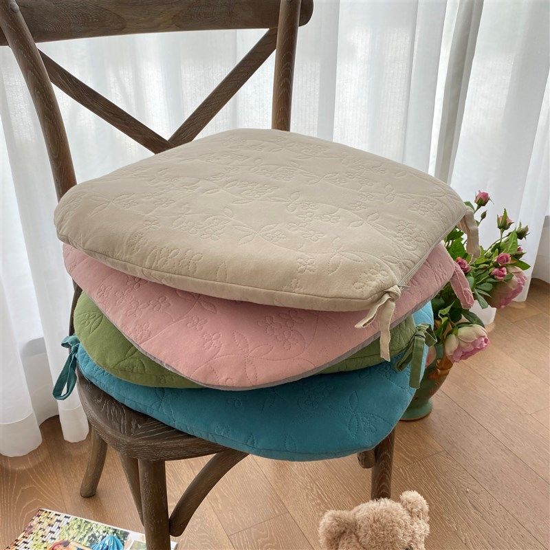 加厚坐垫子椅垫凳子座垫学生办公室马蹄形板凳久坐家用绑带可拆洗,居家布艺,椅垫,淘宝优惠券,粉丝福利购,淘宝优惠卷