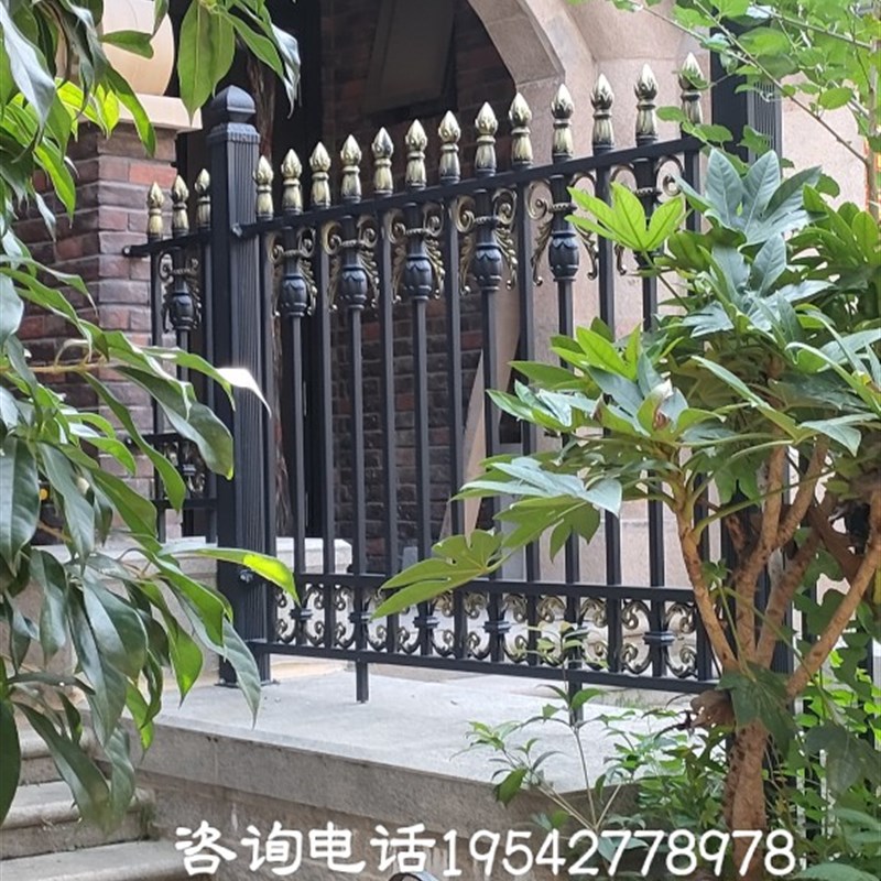 上海铁艺铝艺围栏护栏庭院围栏欧式花园栅栏阳台护栏别墅围栏定制