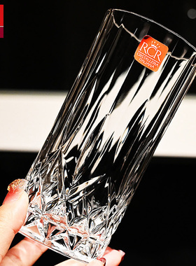 意大利RCR进口水晶玻璃xo威士忌杯烈酒杯创意啤酒果汁水杯洋酒杯