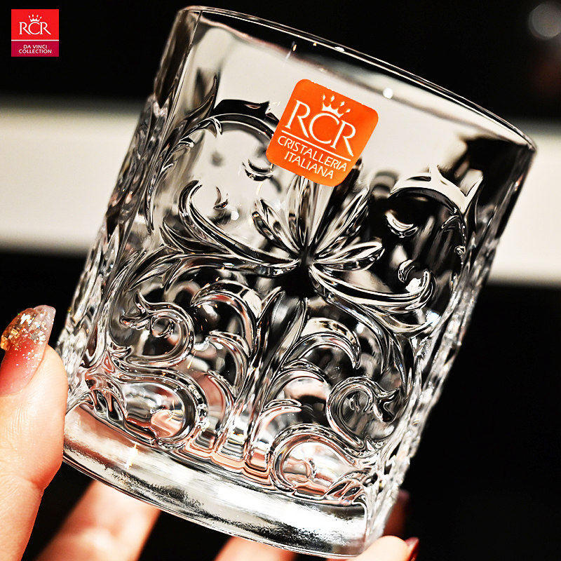 意大利进口RCR水晶玻璃高档轻奢果汁牛奶啤酒杯调酒长饮杯水杯子