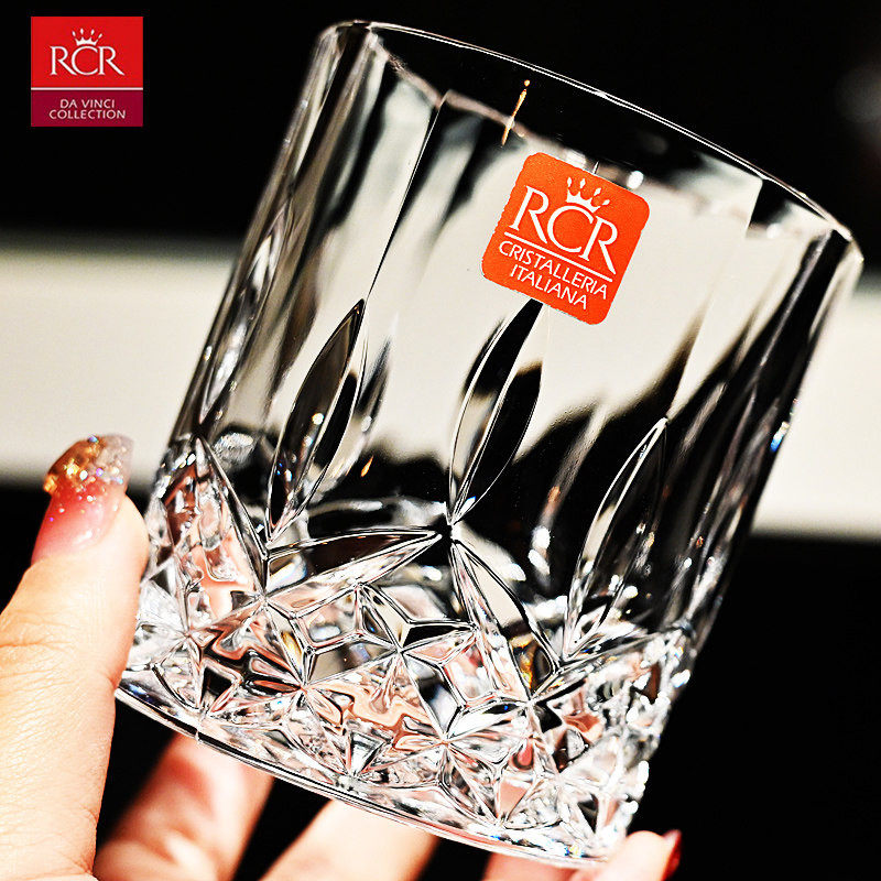 意大利RCR进口水晶玻璃xo威士忌杯烈酒杯创意啤酒果汁水杯洋酒杯