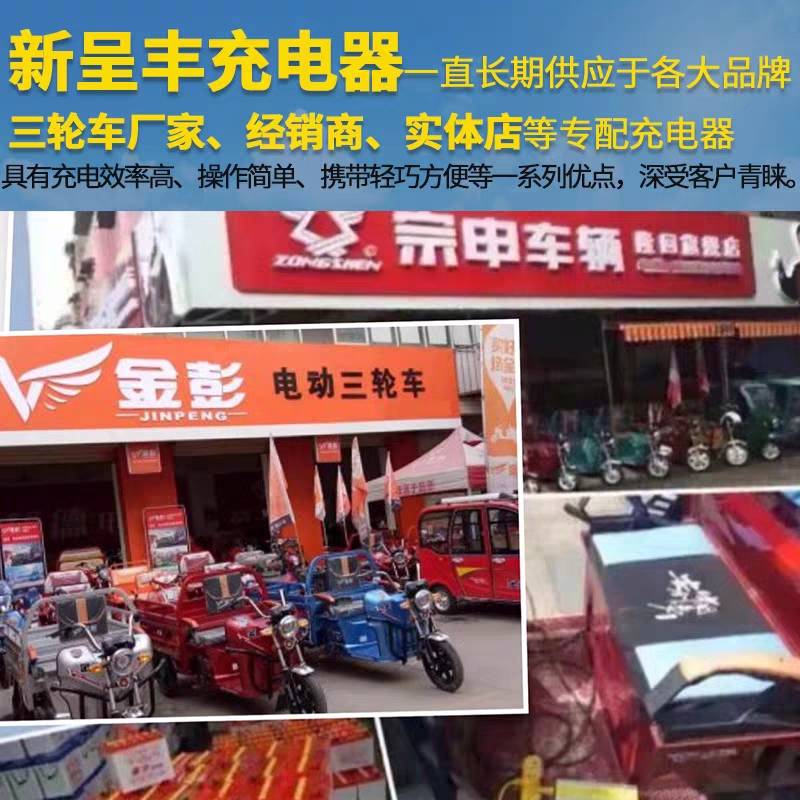 60V电动三轮车四轮车水电瓶智能电子快速充电器60v,72v48v36v24v